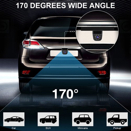 Car Rear View Reverse Camera Parking Backup Cam HD Night Vision Waterproof 170°