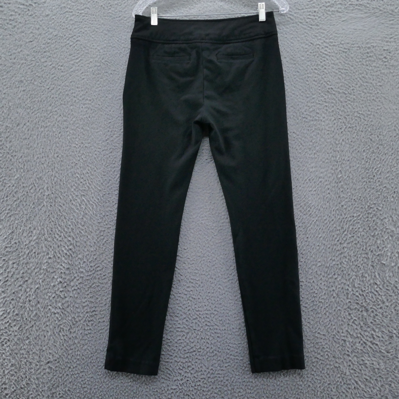 Cabi Womens Tiffany Ponte Knit Skinny Pants 4 Black Side Zip Stretch Career * - Picture 2 of 12