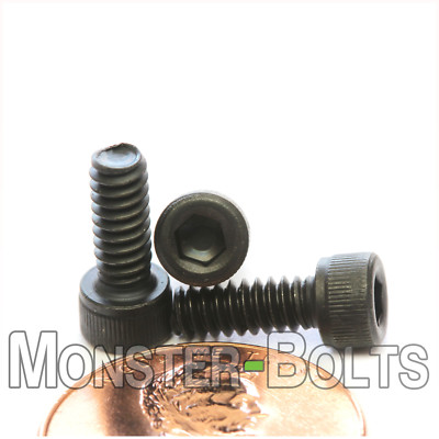 #6-32 Socket Head Cap Screws, Alloy Steel w/ Black Oxide, US SAE Coarse Thread