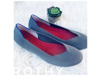 rothys aqua heather