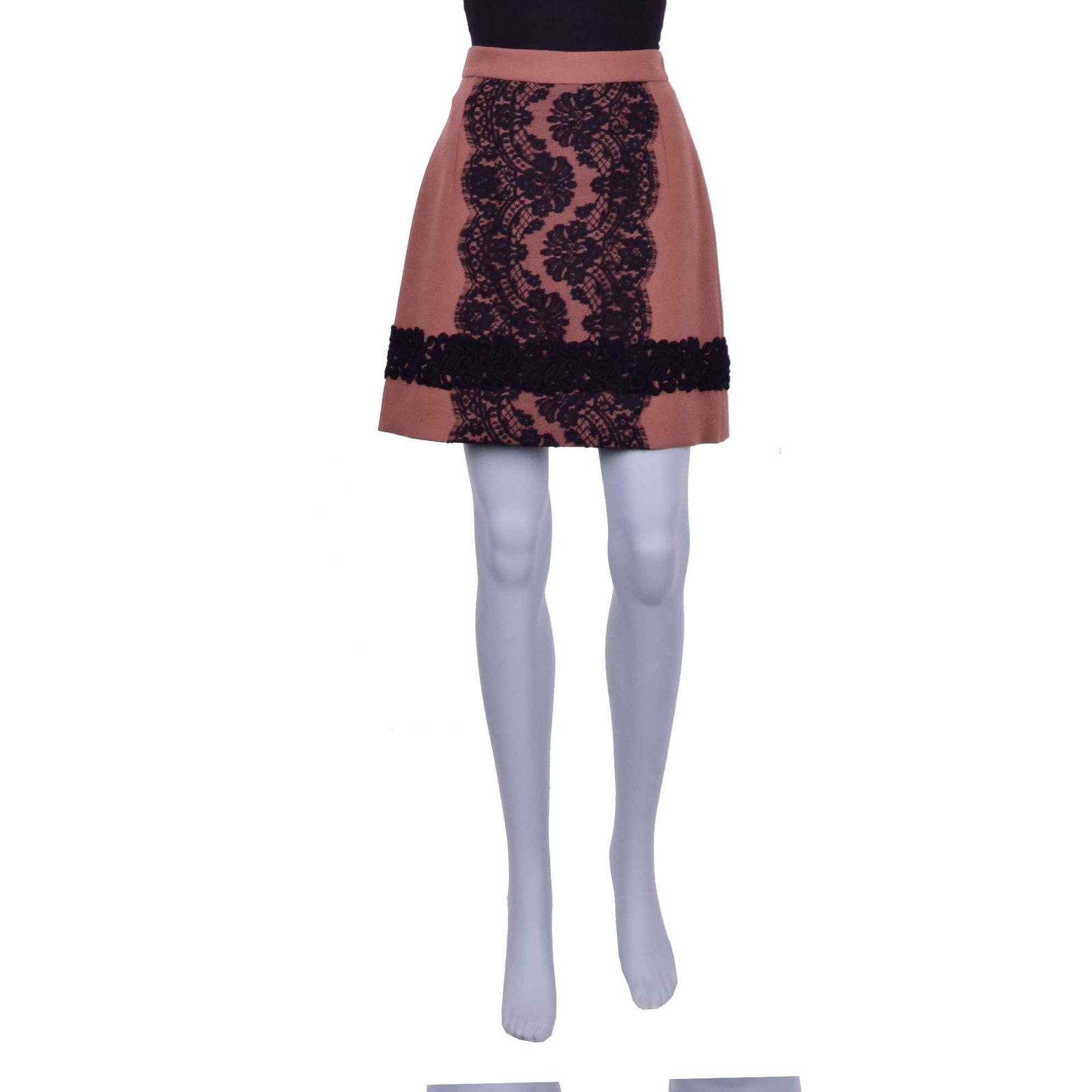 

Dolce - Gabbana Flowers Кружевная юбка из натуральной шерсти Braun Черная юбка Коричневая 07094, Коричневый