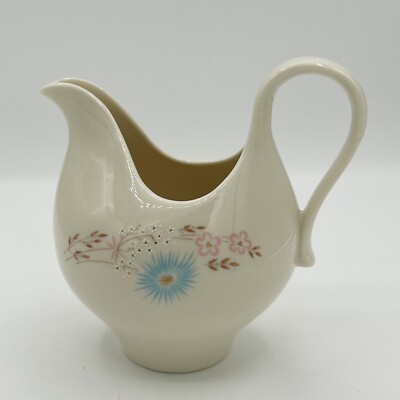 Creamer Mid Century Modern 1950s Taylorton Porcelainv Echo Dell Pattern Floral