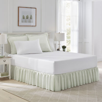 Laura Ashley Cotton Ruffled Bed Skirt (Classics-Sage)