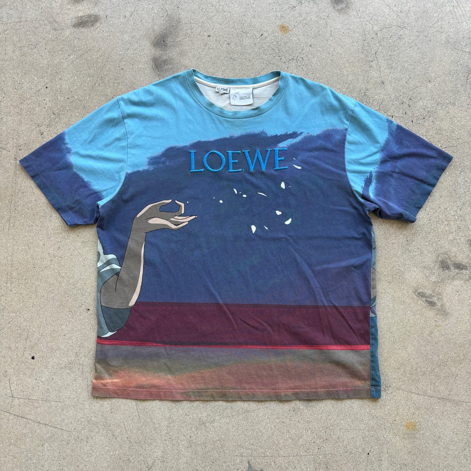 LOEWE (ISHOP様) Loewe x Spirited Away Haku Print T-Shirt sz L Studio Ghibli