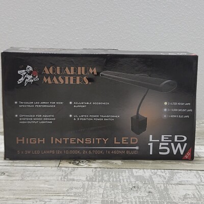 Aquarium Masters Lights - High Intensity LED 15W Tri-Color 5x3W