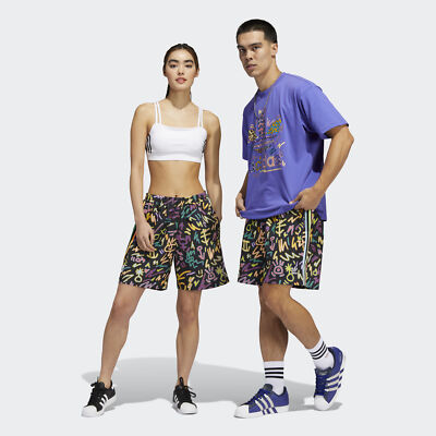 

Adidas Originals Love Unites Тканые шорты с принтом в стиле дудл (гендерно-нейтральные) Мужские