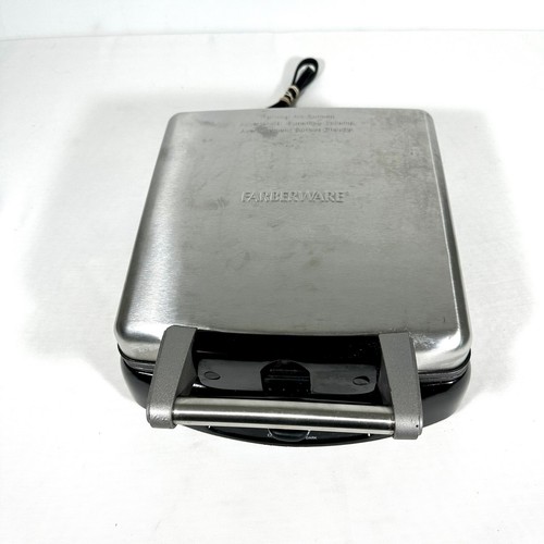 Stainless Locking Lid Farberware Belgian Waffle Maker