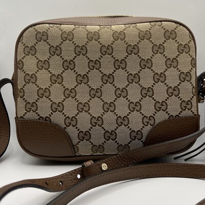 authentic gucci gg canvas crossbody camera bag great Condition