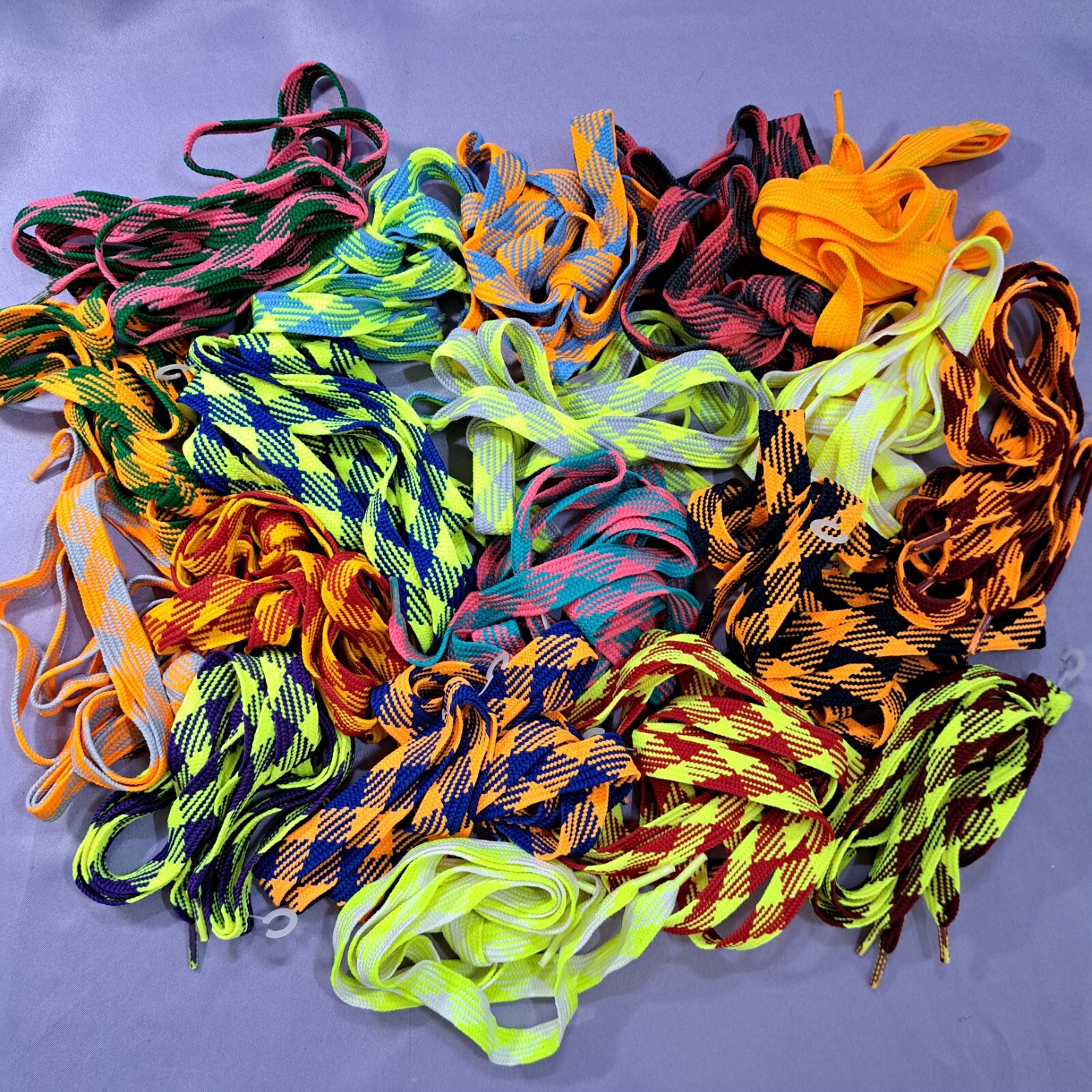 80's Laces Wide Flat Dual Color 45 inch Shoelaces Vintage New Old Stock CHOOSE 80's Laces Wide Flat Dual Color 45 inch Shoelaces Vintage New Old Stock CHOOSE