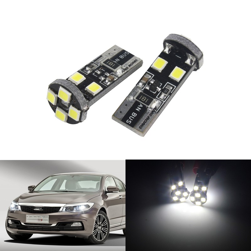 10 Veilleuses Led W5w T10 Canbus Anti Erreur Odb 6000k Xenon 8 Smd Voiture Moto
