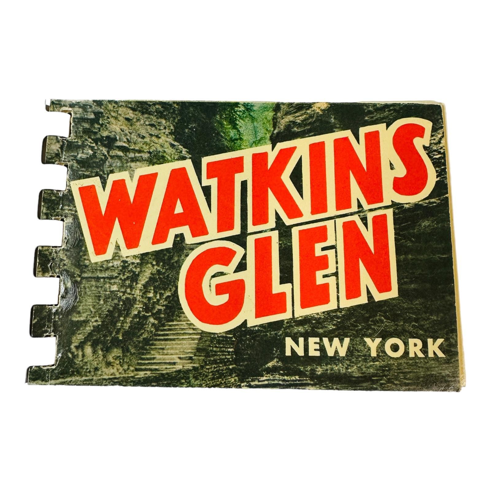 Watkins Glen New York Mini Postcard Book Booklet