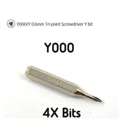 4 PCS Y000 Tri Wing Point Y0.6 Screwdriver bit for iPhone 7 8 XS XR Max 4mm Hex