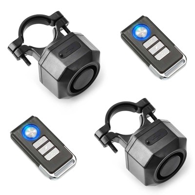 Vibration Alarm Rechargeable Wireless Bike Anti Theft System 110dB Outdoor 2PCS