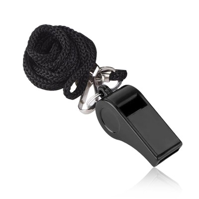 1pc Professional Whistle Black ABS Outdoor Sports Camping Hiking Referee Game