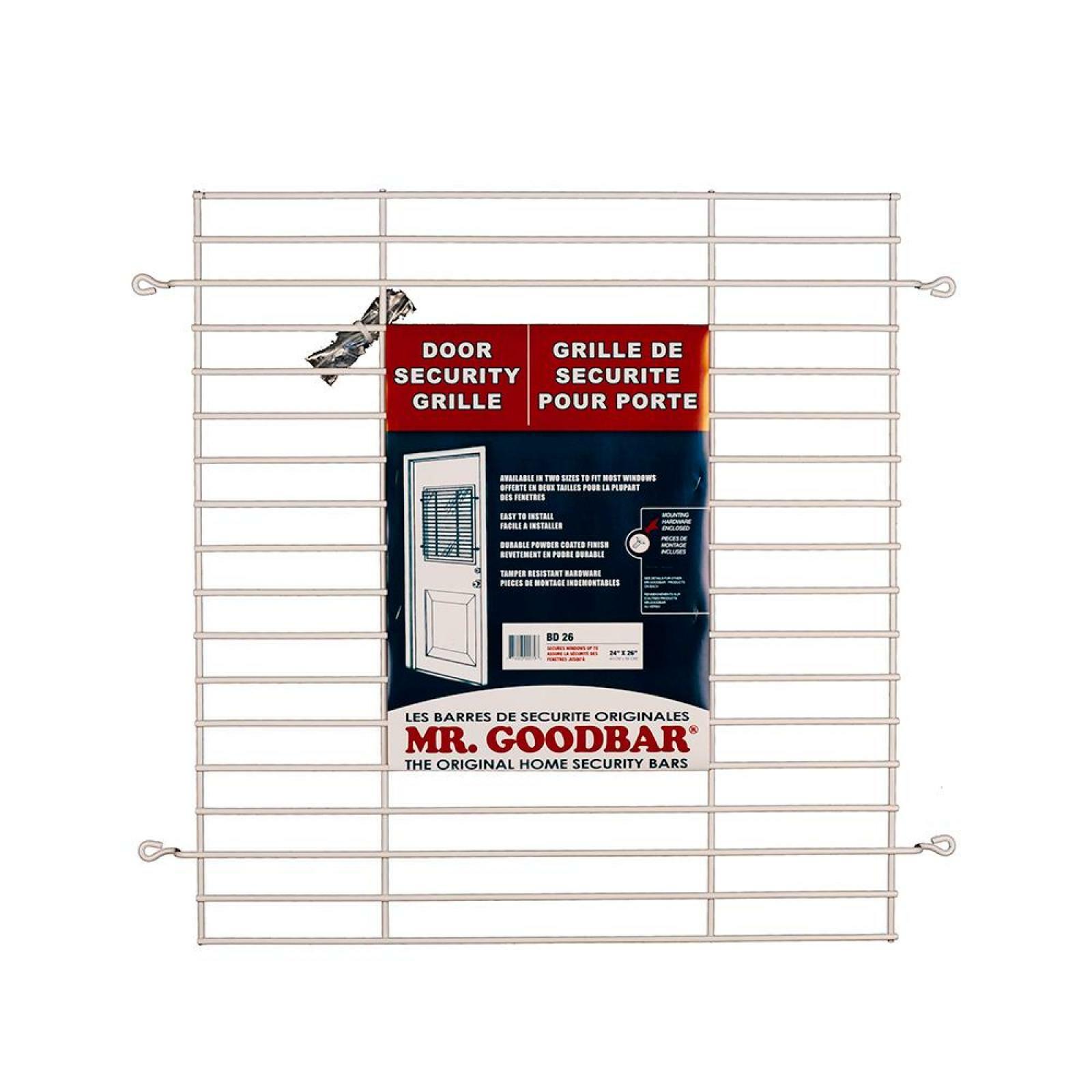 Details About Security Bars Door Grille 24 X 26 In White Window Home Garage Door Shed Cottage