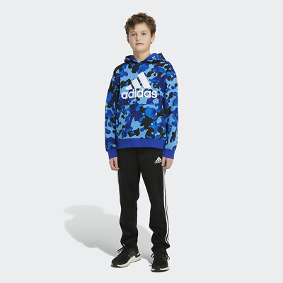 

adidas Пуловер с капюшоном и камуфляжным принтом по всей поверхности для детей
