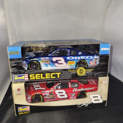 Revell Select 2004 D E Jr Bud .Happy Fathers Day 1/24 & D.E. Revell Oreo  2 cars