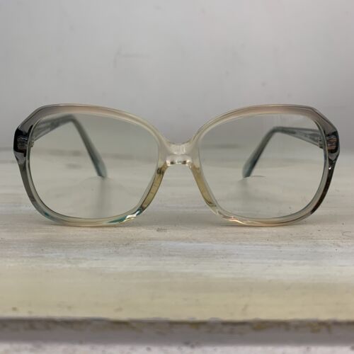 RODENSTOCK ELISA - Vtg 1970s Clear Gray Plastic Oval Mom Eye RODENSTOCK ELISA - Vtg 1970s Clear Gray Plastic Oval Mom Eye