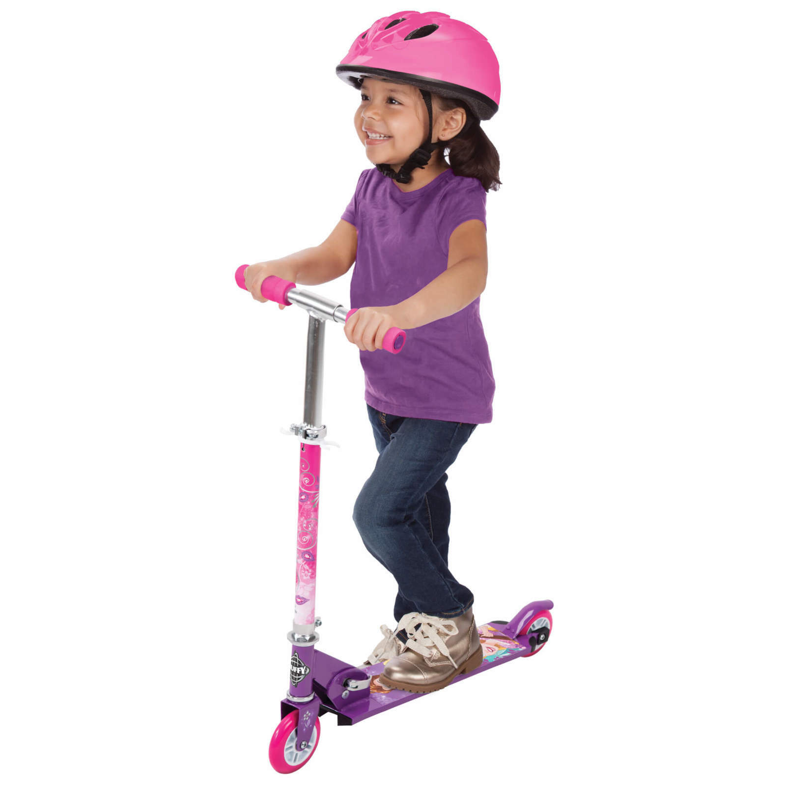 girls folding scooter