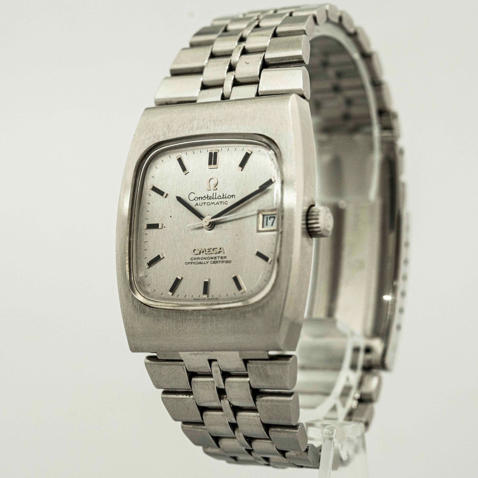 OMEGA Constellation シルバー腕時計 オメガ/コンステレーションデイト/12角シルバーダイヤル/クロノ