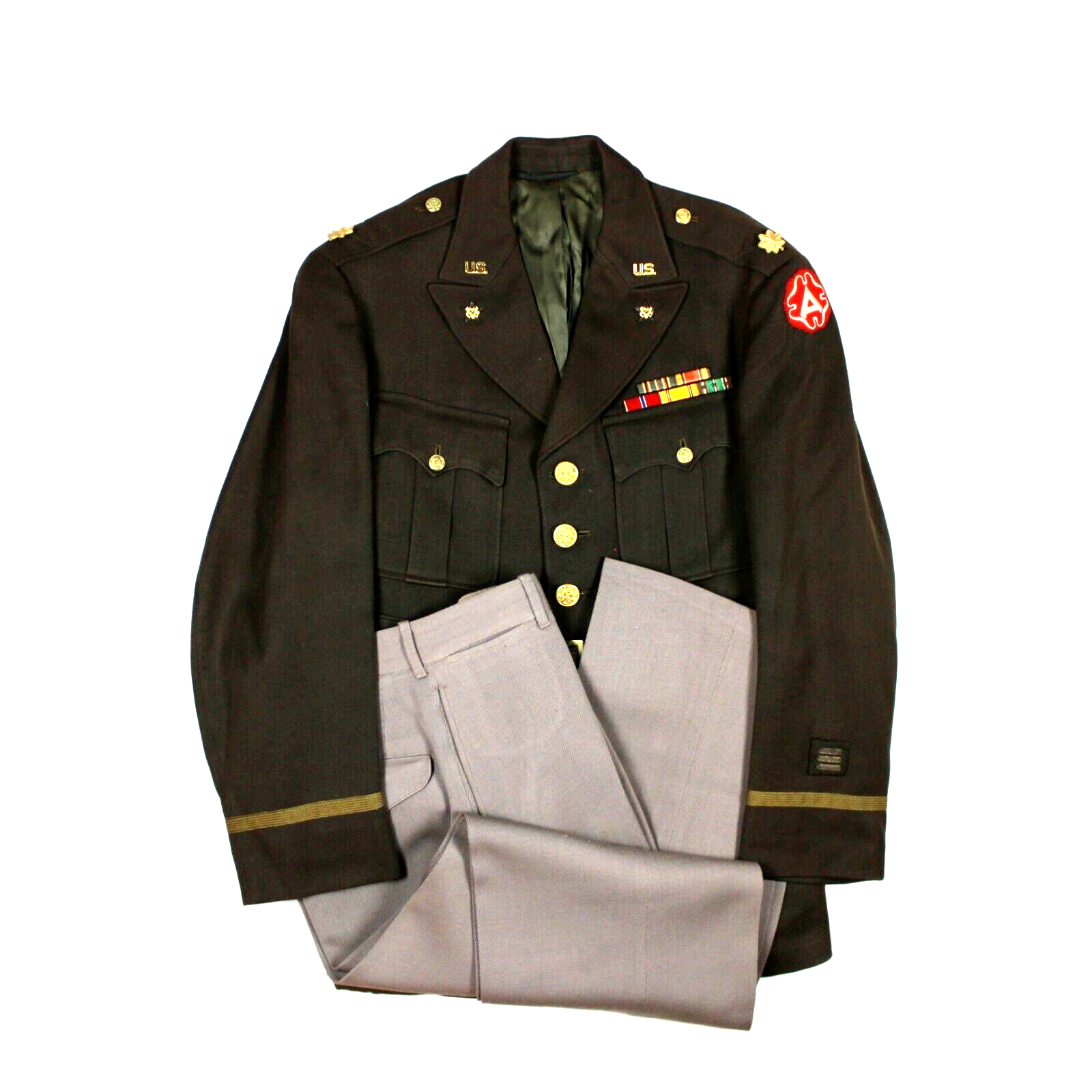 US ARMY OFFICER UNIFORM COAT JACKET PINK TROUSERS PANTS GENERAL