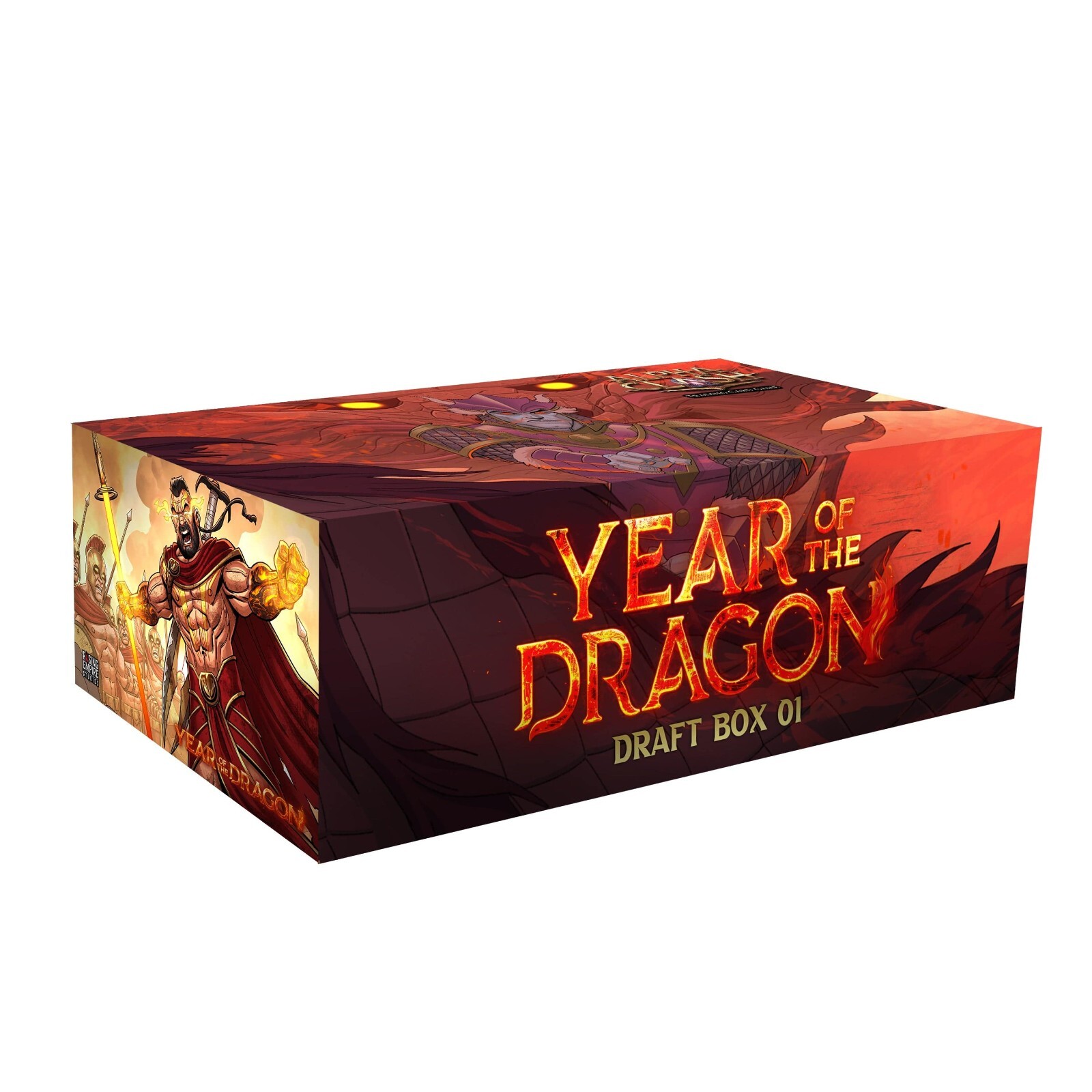 Alpha Clash TCG: Year Of The Dragon Factory Запечатанный черновой бокс из 32 упаковок