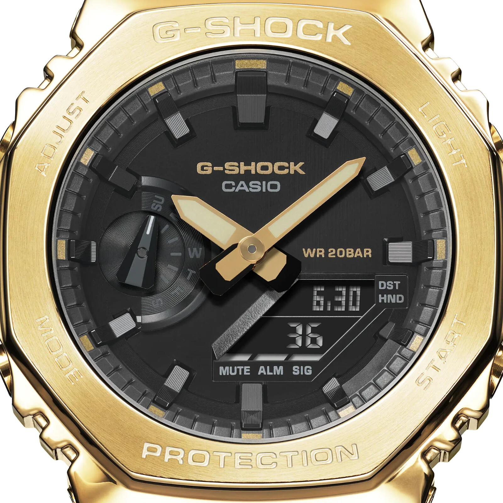 Pre-owned Casio G-shock Gm-2100g-1a9jf Brand Fast Shipping