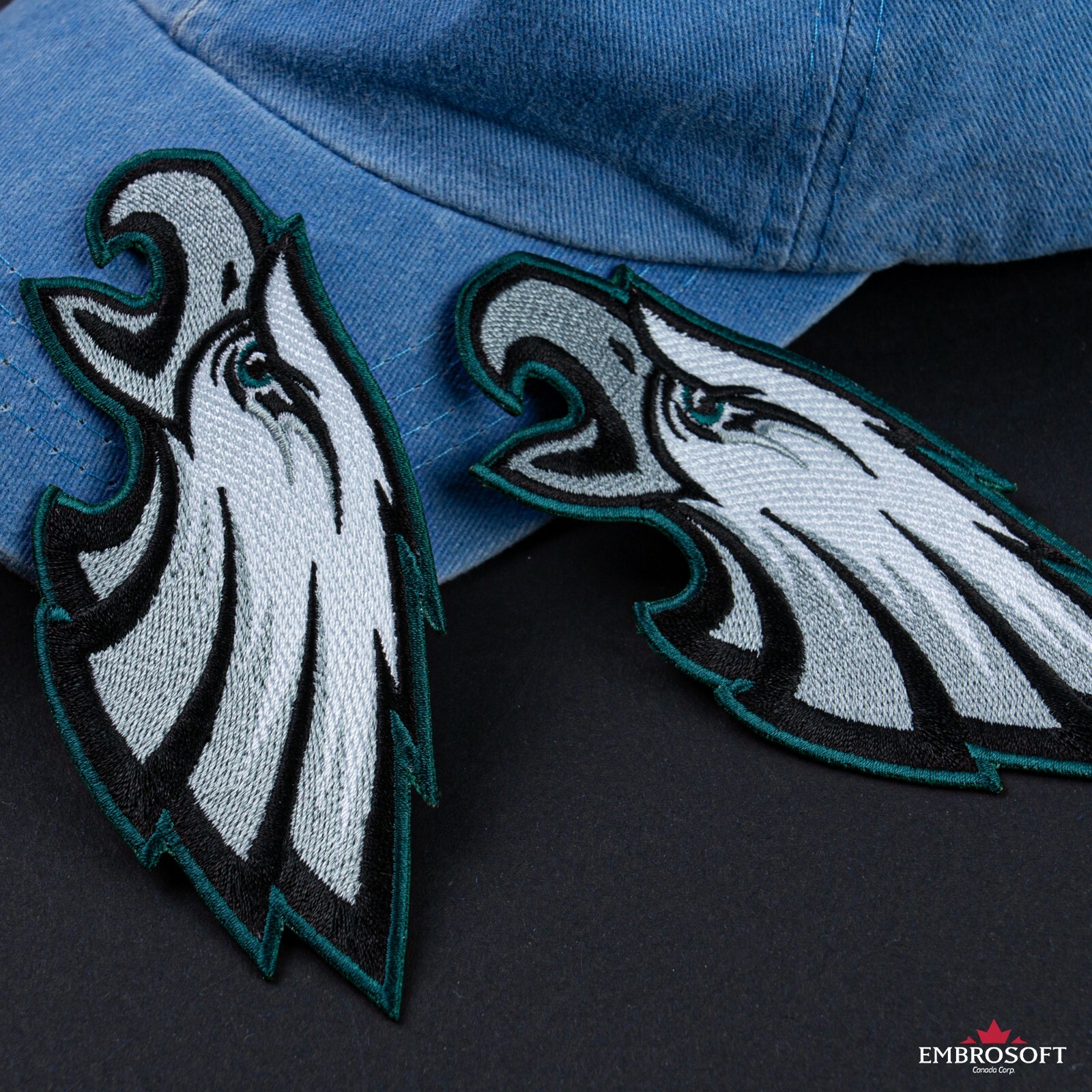 Philadelphia Eagles Patch, NFL Sports Team Logo, Embroidered American