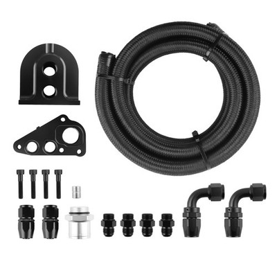 10AN Oil Filter Relocation Kit for Ford Mustang GT F150 4.6L 5.4L 1996-2010
