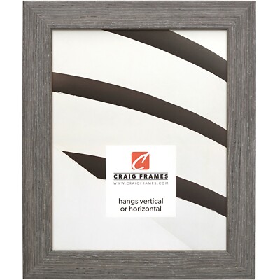 Craig Frames Farmhouse Essentials, 1.25'' Charcoal Gray Solid Wood Picture Frame