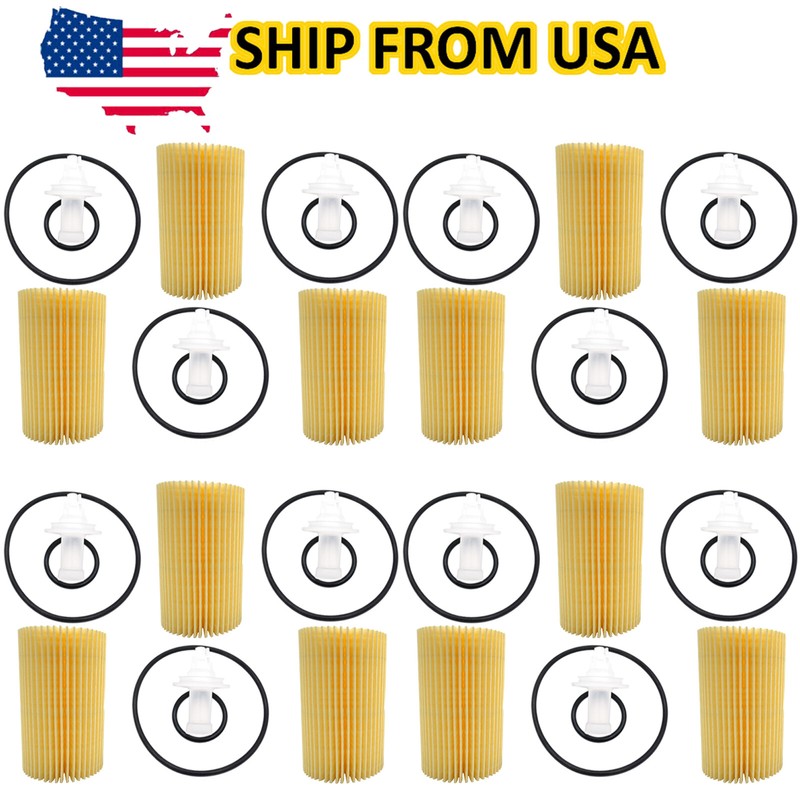 Engine Oil Filter, Qty 12, For Land Cruiser Sequoia Tundra Lexus 5.7L 5663CC V8