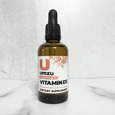 UMZU Liquid Vitamin D3 Structural Support Supplement 2oz. EXP. 06/2025