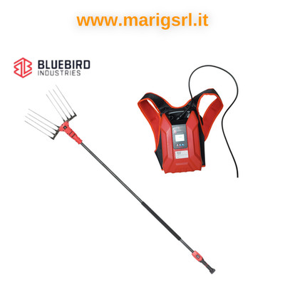 scuotitore abbacchiatore Blue Bird olimpo 23 56 At telescopico batteria a zaino