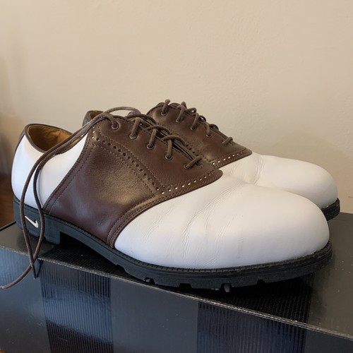 nike golf shoes size 10 brown white | eBay