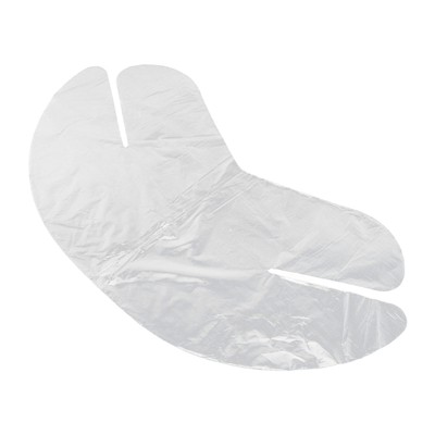 200pcs Plastic Neck Mask Disposable Transparent Neck Sheet Beauty DIY