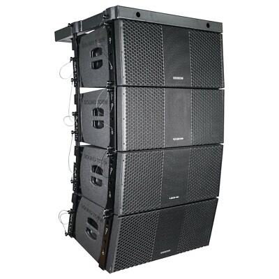 Sound Town ZETHUS-210BX4 Line Array: 4 X Dual 10'' Speaker for Installation Black
