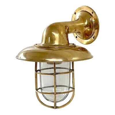 New Nautical Ship Marine Solid Brass Wall Swan Passageway Bulkhead Light Fixture