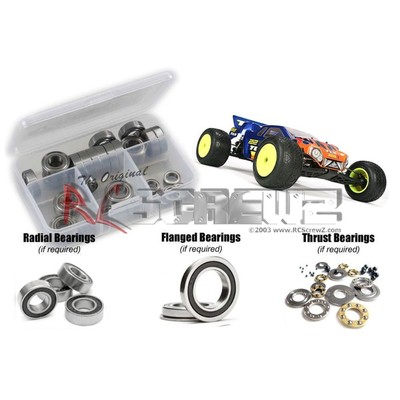 RCScrewZ Rubber Shielded Bearing Kit los064r for Team Losi Racing 22T LOSB0123
