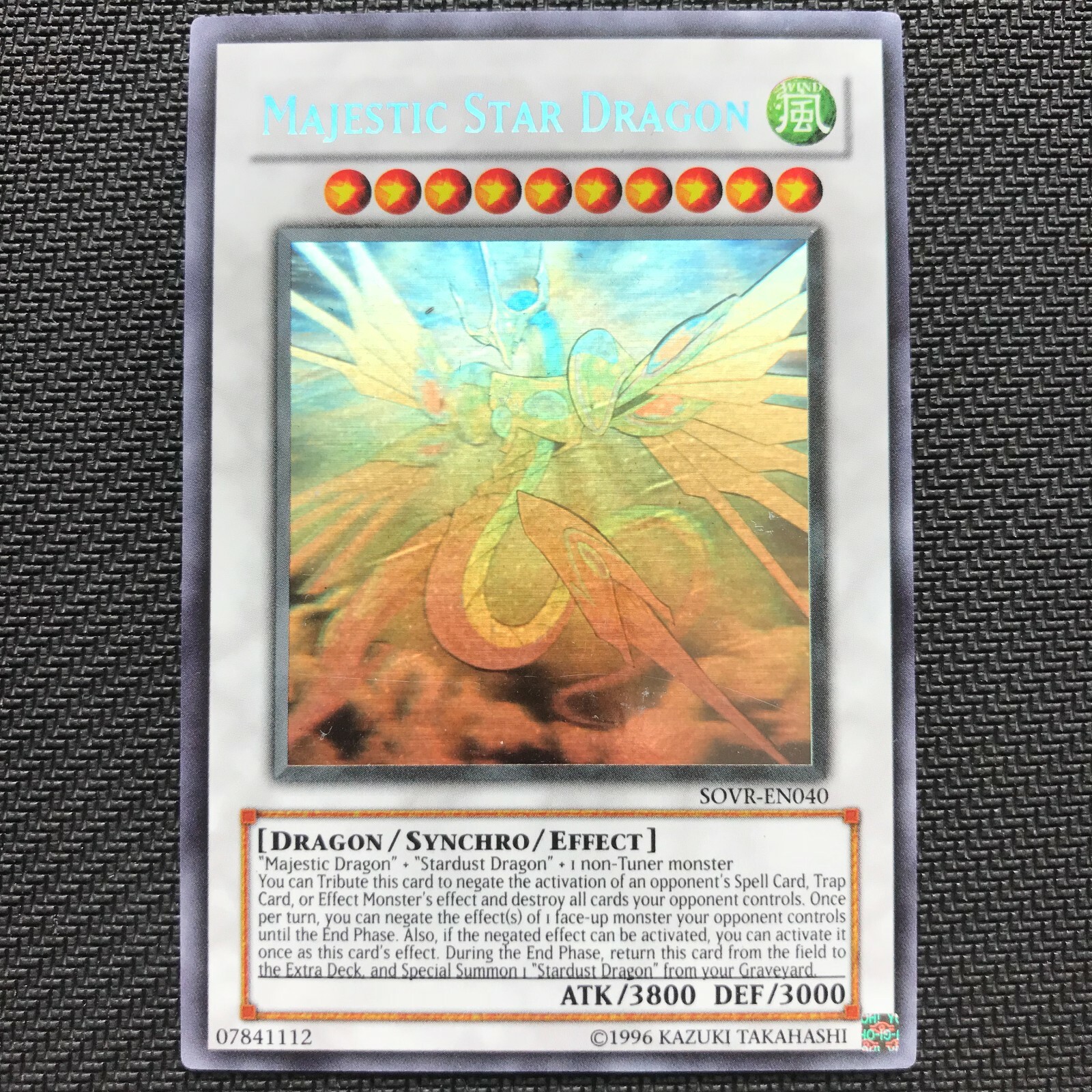 Majestic Star Dragon SOVR-EN040 Ghost Rare (NM) - Stardust Majestic Star Dragon SOVR-EN040 Ghost Rare (NM) - Stardust