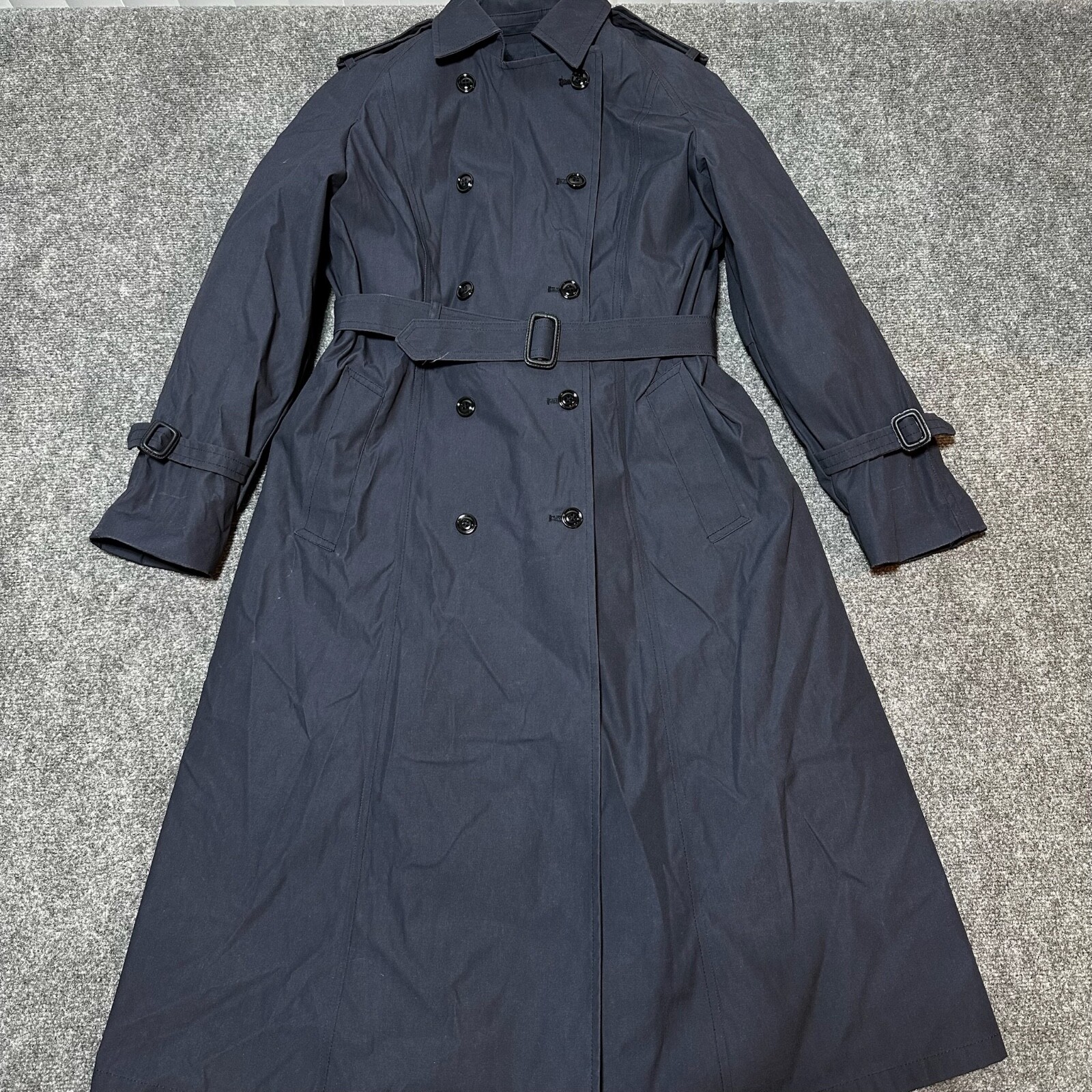 新品　タグ付き　RANDEBOO Monogram trench coat ZNZHKR Men's 70s PU Leather Trench Coat Long German Style