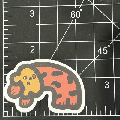 Tiger Stripes Jumping Tongue OutMatte - Vinyl Decal Sticker Bomb Kawaii Funny