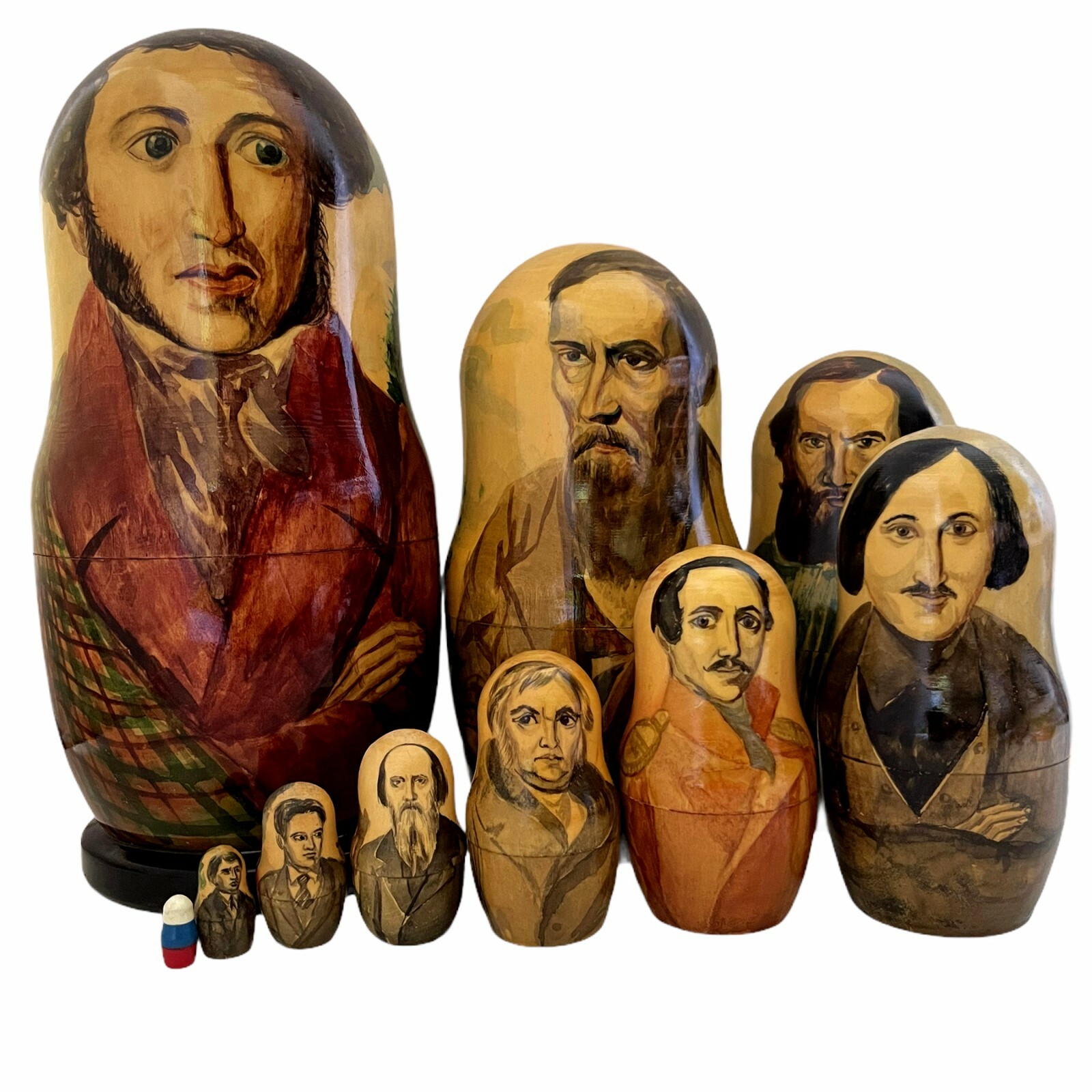 Nostalgic Matryoshka Doll 長袖OP Matryoshka Doll Lace Up JSK with Apron by Metamorphose Temps