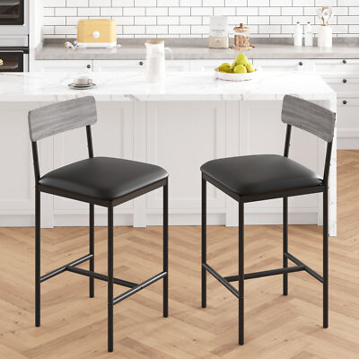 Set of 2 Kitchen Breakfast Dining Table and Cozy Chairs Set with 3-Tier Shelves