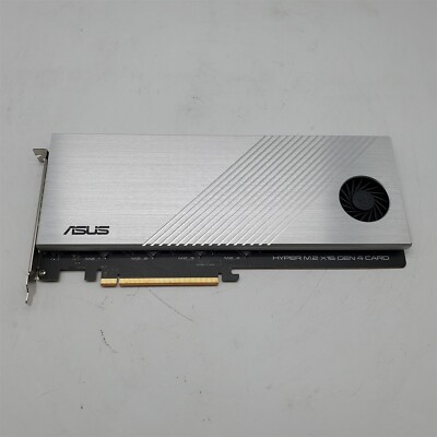 ASUS Hyper M.2 X16 PCIe 4.0 X4 Expansion Card Supports 4 NVMe M.2 up to 256Gbps