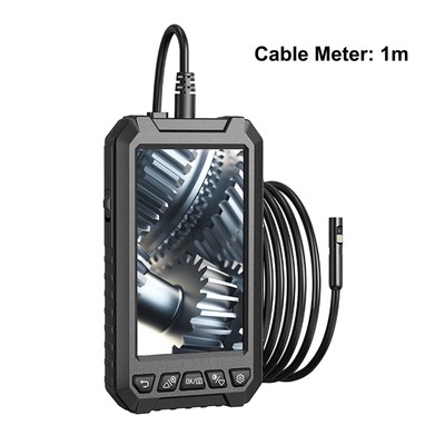 HD 1080P Dual Lens Industrial Endoscope 5Inch IPS Screen Waterproof Camera