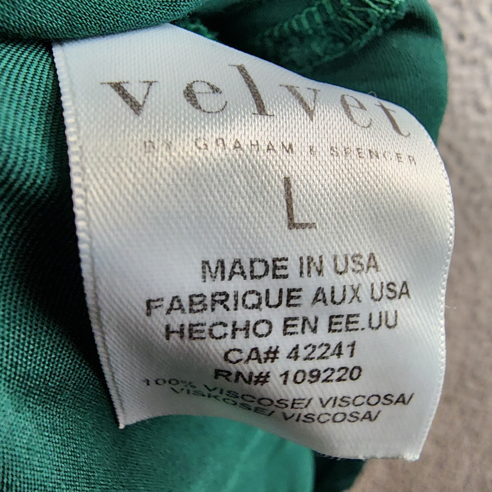 Velvet by Graham & Spencer Poppy Slip Dress Women's L Fern Green V-Neck Pullover - Picture 10 of 13