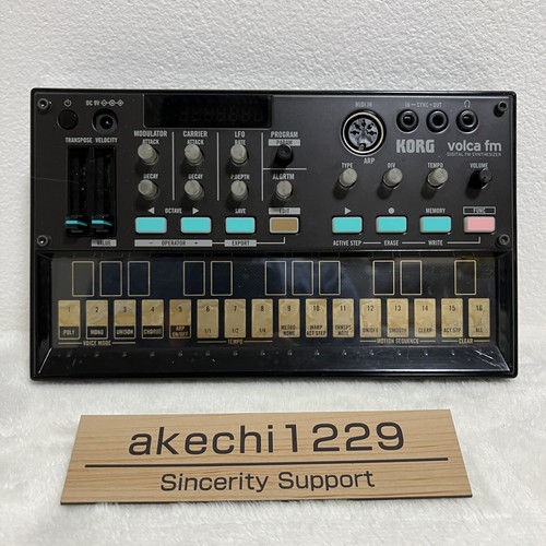 【送料込み】KORG VOLCA FM 美品 KORG Volca FM Digital Synthesizer 16 Step Sequencer w