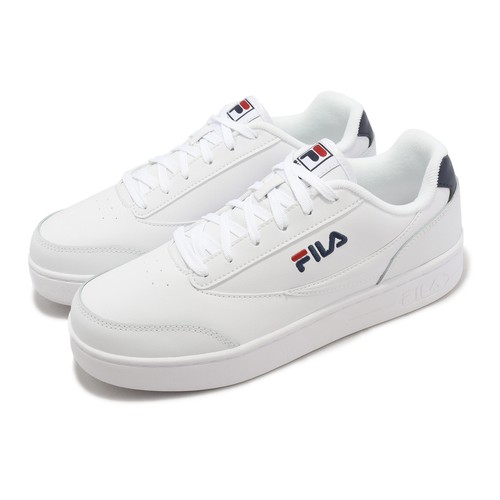 

Fila Court Lux White Navy Мужчины Унисекс Повседневная обувь для образа жизни Кроссовки, Белый, Court Lux