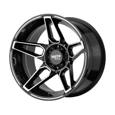 20x12 Moto Metal MO994 FANG Gloss Black Machined Wheel 8x170 (-44mm)