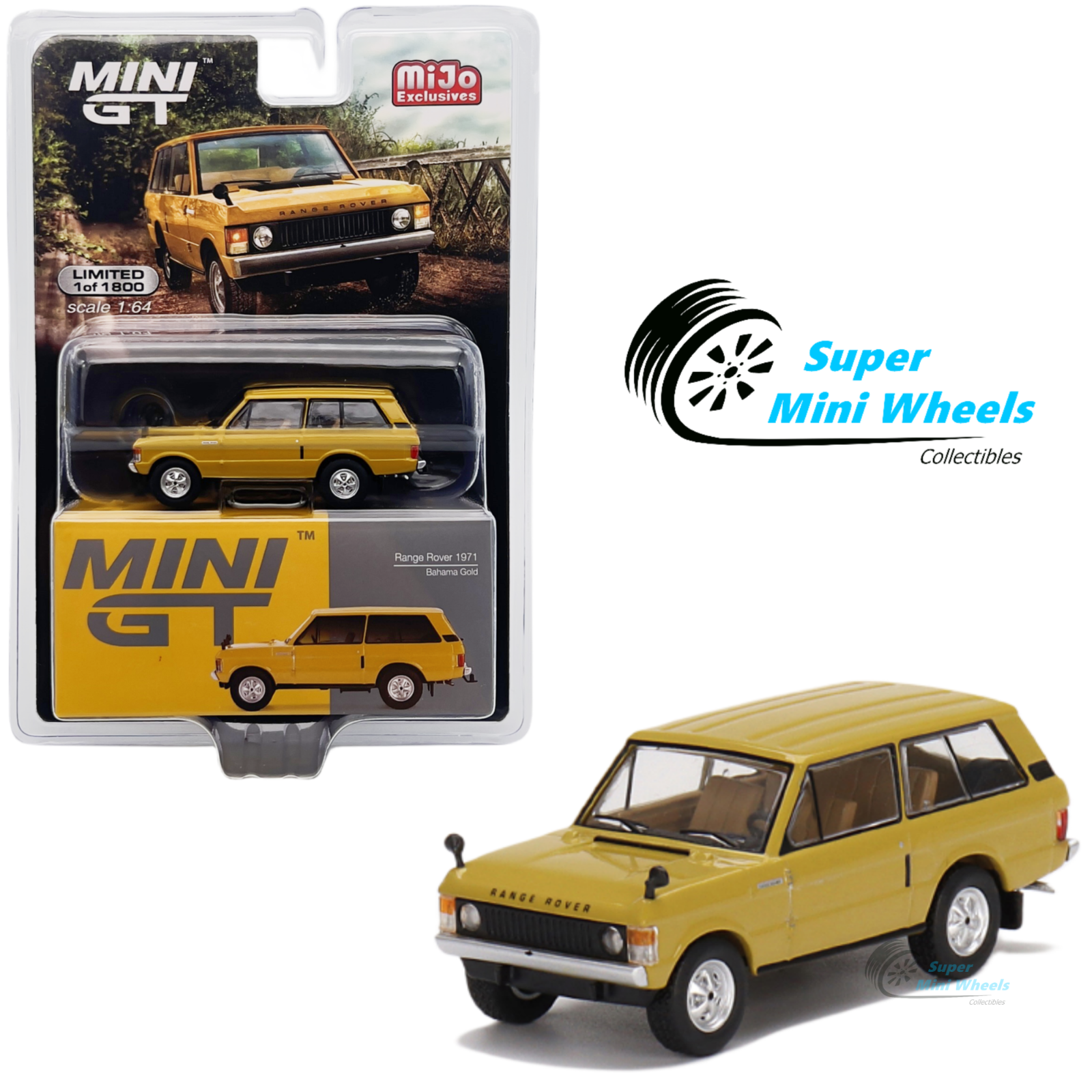 MINI GT レンジ ローバー 1971 バハマゴールド チェイスカー MINI GT レンジ ローバー 1971 バハマゴールド チェイスカー